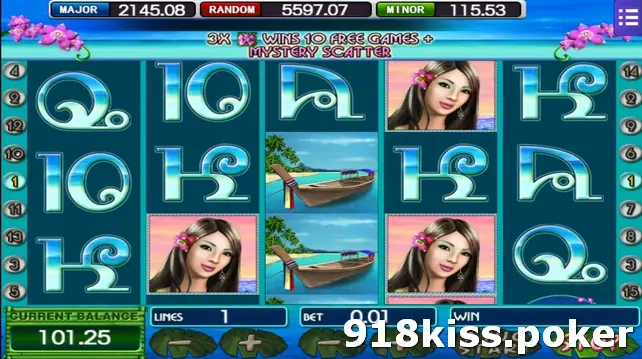 Thai Paradise reels with two stacked longtail boat symbols on reel three, three portrait tiles and letter symbols, at 1 line and 0.01 bet