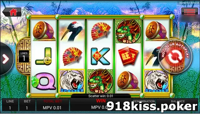 Double Fortune reels with dragon wilds on reels 3 and 4, two white-tiger scatters, and a Scatter win of 0.01